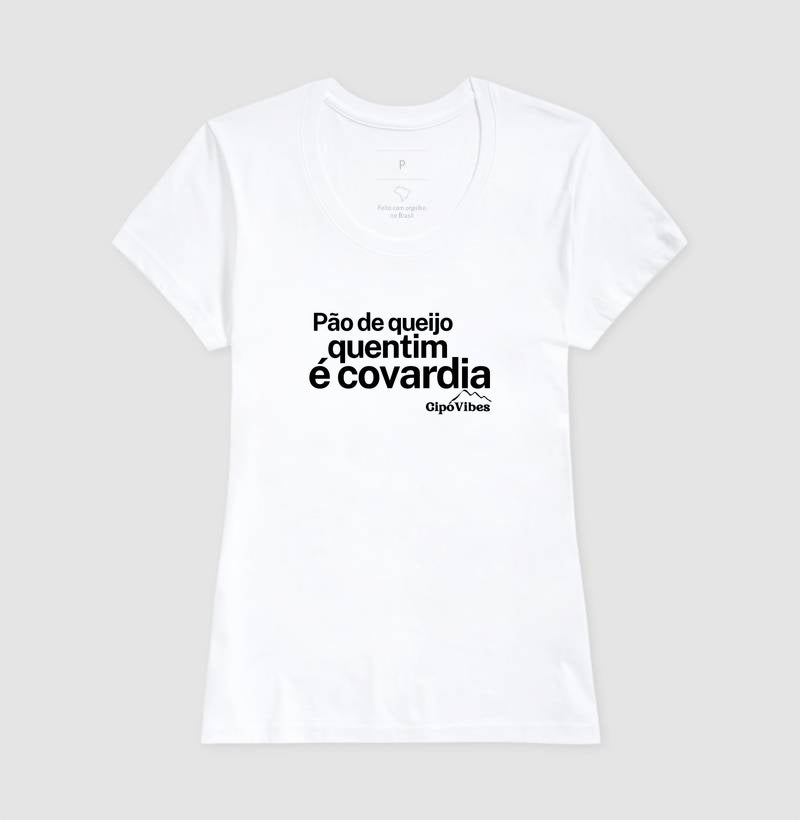 Camiseta Pão de Queijo - Branca